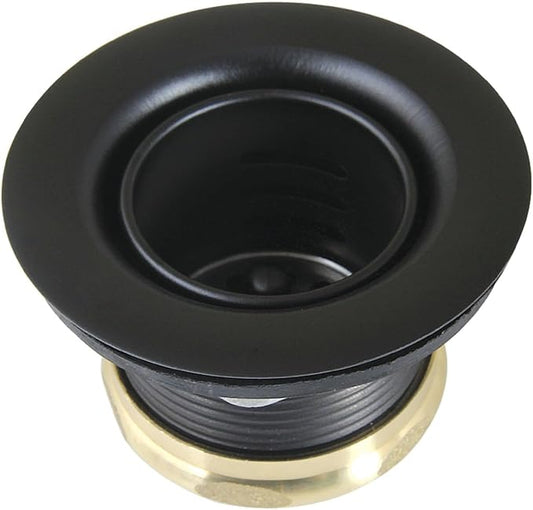 Kingston Brass K451BMB Portland Stainless Steel Bar Sink Basket Strainer, Matte Black
