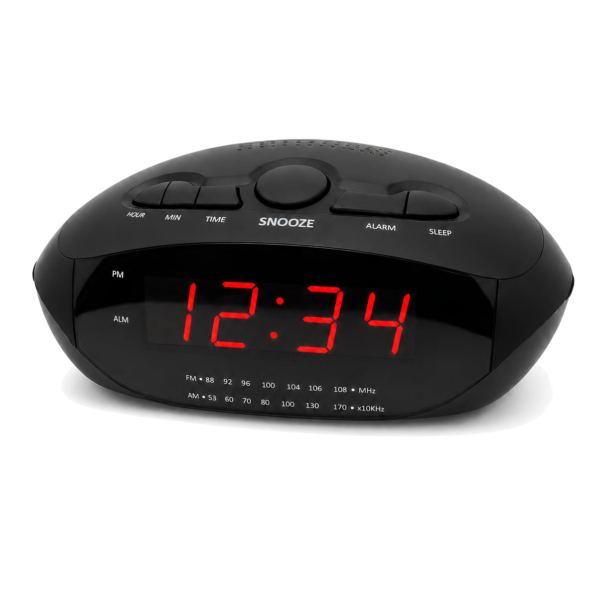 Digital Alarm Clock with Dual USB Ports | AM/FM Clock Radio - Image 1