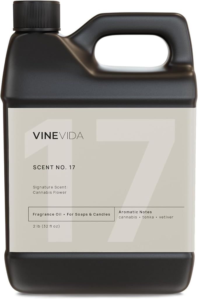 VINEVIDA [32oz] Cannabis Flower Fragrance Oil - USA Made Scents for Candle & Soap Making