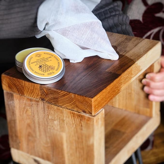 Beeswax Furniture Polish & Conditioner for Wood (Orange 3.4 Fl Oz) Enhances the Natural Beauty of Oak Pine Beech & More Seals & Protects for a Perfect Finish Bees Wax Polish Protects & Enhances
