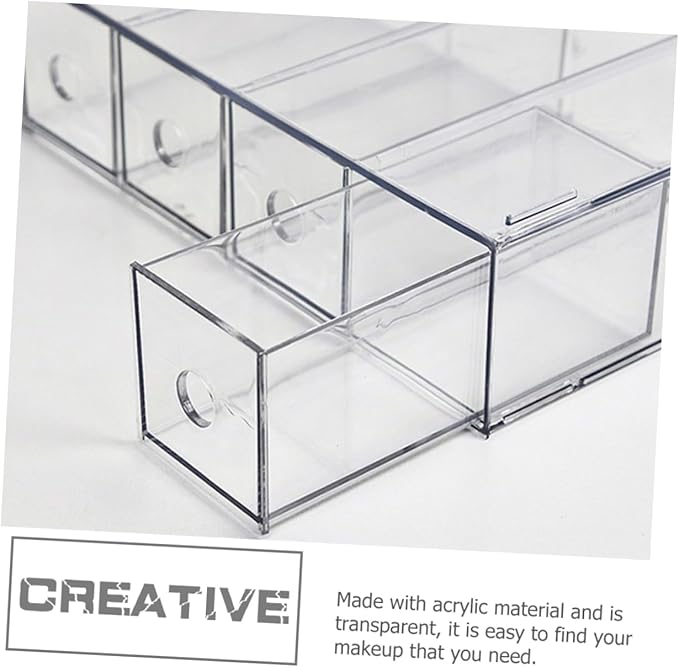Acrylic Makeup Storage Case Jewelery Box Multipurpose Transparent Organize Your Cosmetics Easily