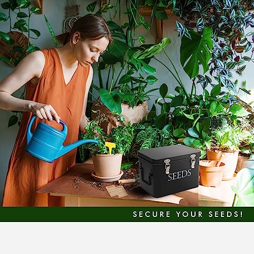 Garden Seed Storage Box with Dividers Seeds Packet | Home Organization - Image 3