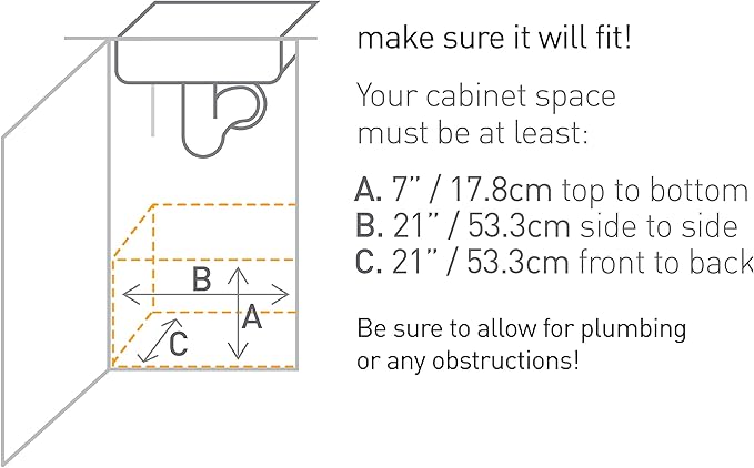 simplehuman 20 inch Pull-Out Cabinet Organizer, Heavy-Gauge Steel Frame,Silver
