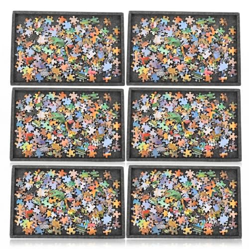 Abaodam 6PCS Felt Puzzle Sorting Trays Jigsaw Puzzle - Image 2