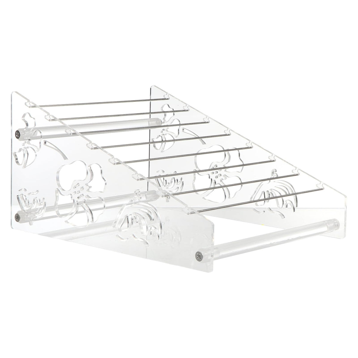 Acrylic Jewelry Display Organizer Rack with 8 Removable Rods - Image 1