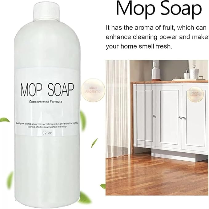 Mop Soap for Floor Cleaning, Highly Scented Brazilian Waves Floor Cleaner, 120ml Multisurface Bathroom & Kitchen Cleaner for Bathroom, Kitchen, Tile, Hardwood & Laminate Surfaces (1, 1Pcs)