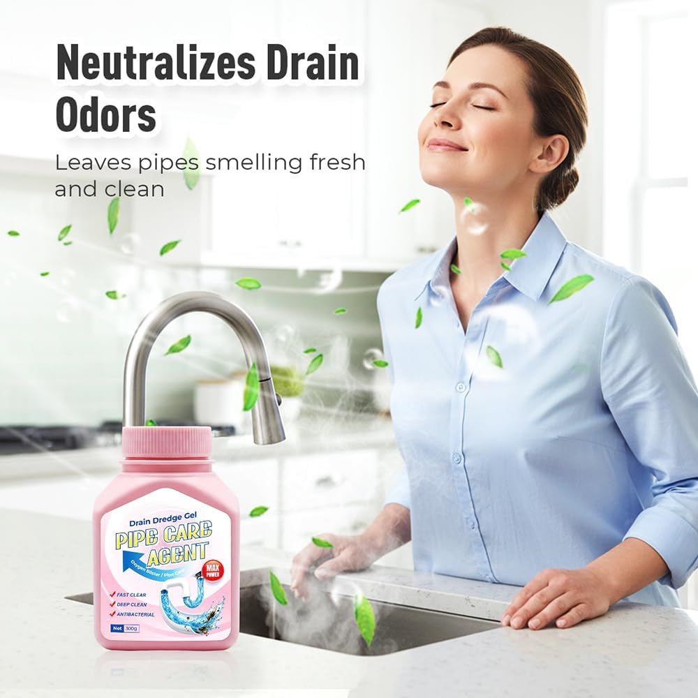 Powerful Drain Clog Remover – Unclogs Hair, Grease & Soap Scum Fast