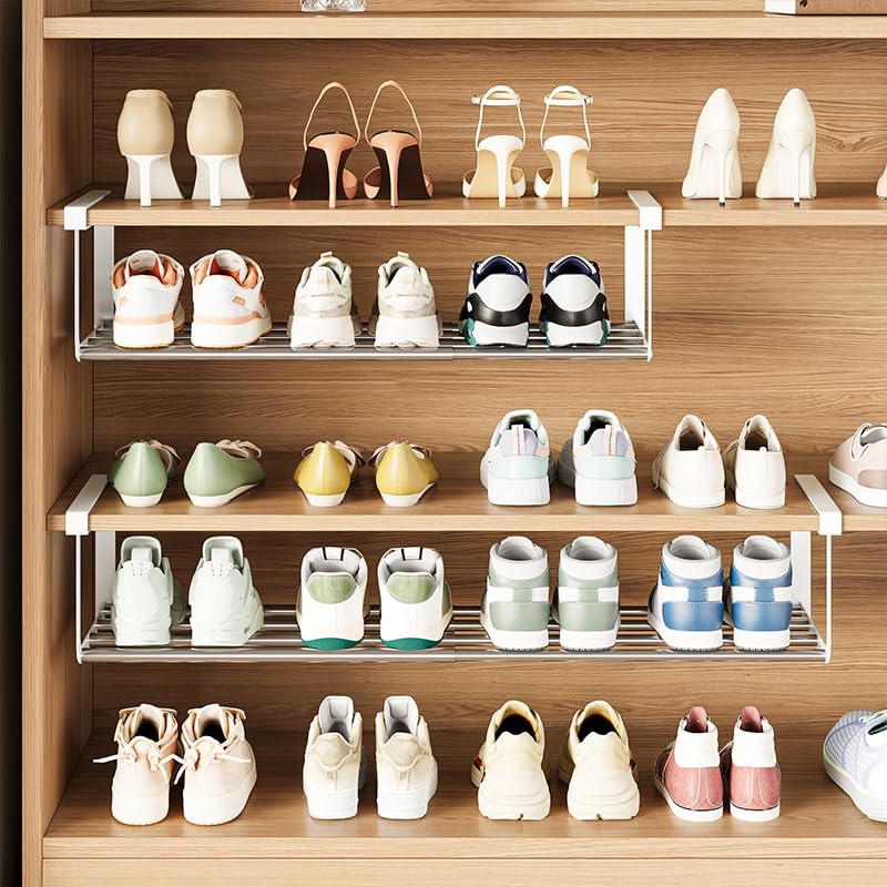 Expandable Shoe Rack Organizer - Adjustable Shoe Rack & - Image 3