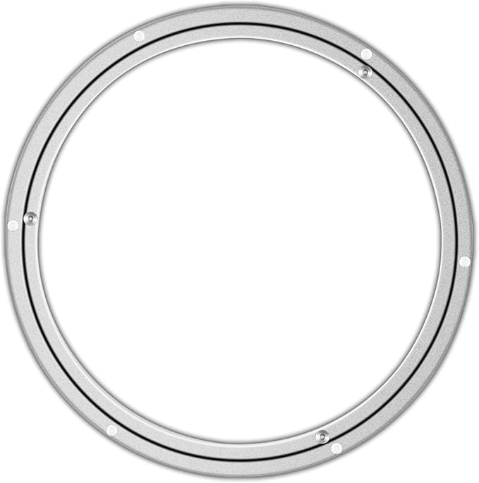 Lazy Susan Bearing Rotating Turntable Bearings Swivel Plate Hardware Aluminum Metal for Dining-Table and Workbench (12 Inchs) …