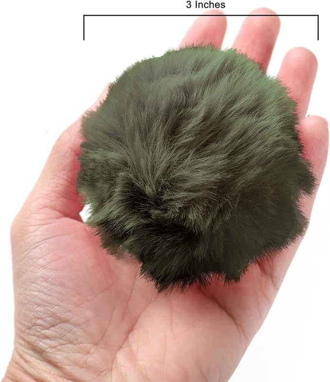 Craft Pom Pom Balls,Large Pink Poms Costume Accessory, Pom pom Balls for Arts and DIY Creative Crafts Decorations,Green,3 Inches,20 Pieces.