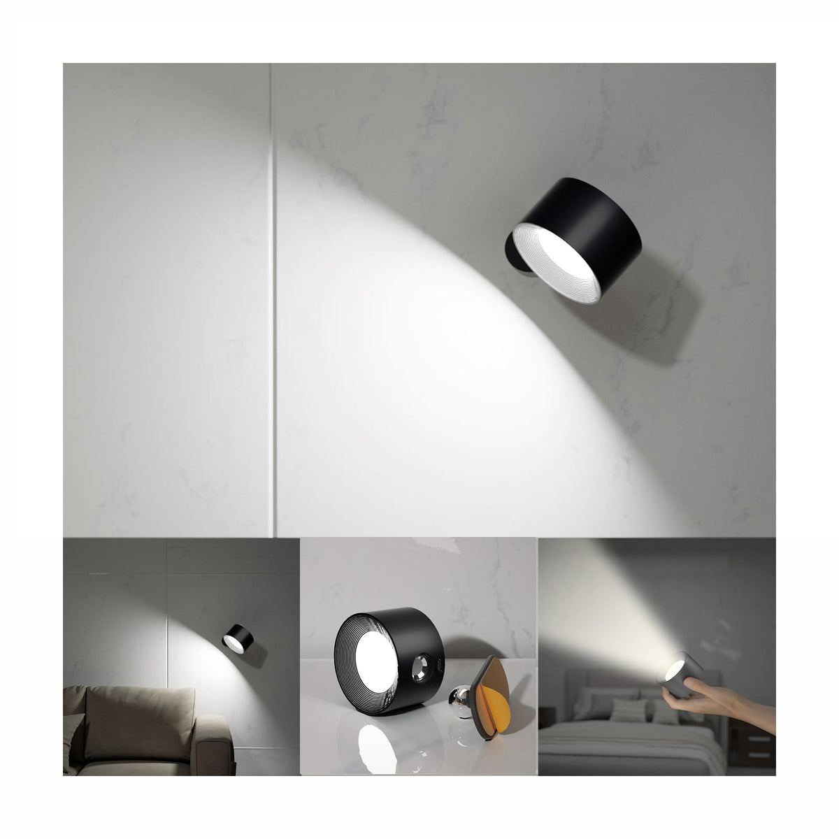 Koopala LED Reading Lights, Wall Mounted Sconces with 3 Color - Image 1