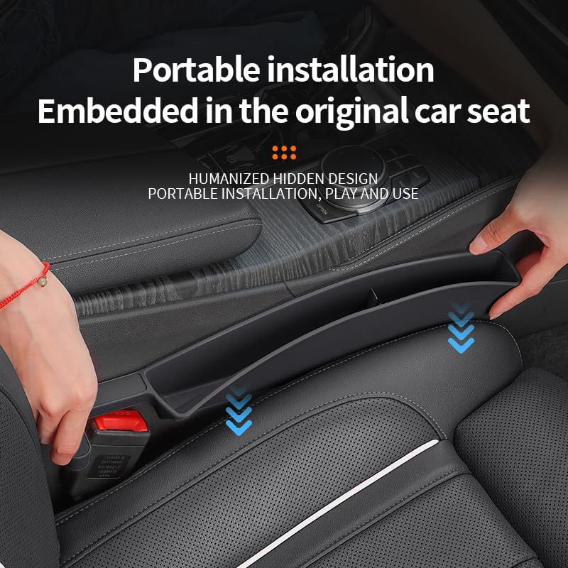 Car Seat Gap Filler Organizer, Car Accessories with Phone Storage - Image 3