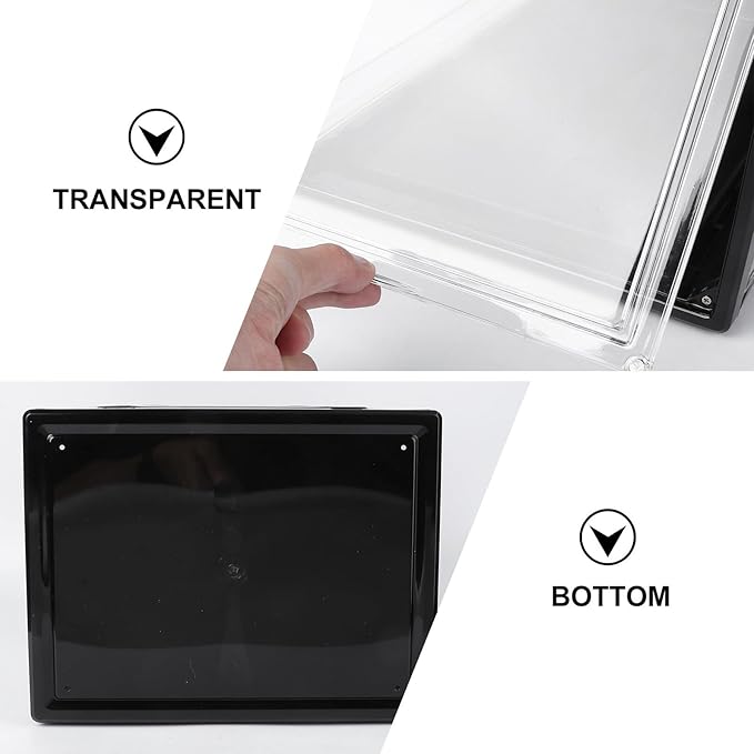 Cabilock Stackable Large Shoe Storage Box with Reinforced Opening Slot Transparent Acrylic Display Case for Household Sneaker Organizer Practical Container for Closet and Home