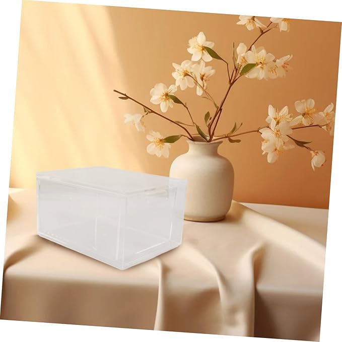 3Pcs Stackable Clear Desktop Storage Box with Vanity Organizer for Makeup Skincare and Stationery Space Saving for Bathroom and Home Office Storage