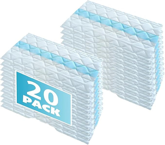 20Pack Shark VacMop Disposable mop Head Replacement, Compatible with Shark VACMOP Pro VM252 VM251 VM250 VM200 VC205 QM250 VM190 VM200P12 VMP30 for use on All Sealed Floors Disposable Cleaning Cloth