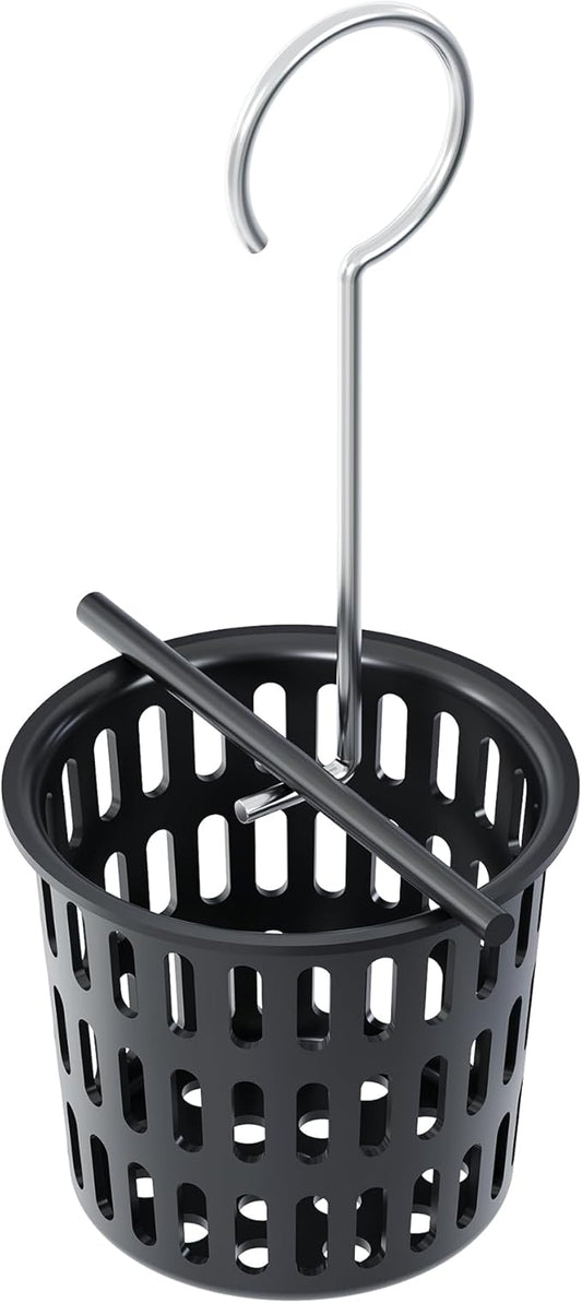 Neodrain Black Hair Catcher Shower Drain Hair and Debris Strainer only for Neodrain Shower Drain,Hair Trap, with Lifting Hook, Black