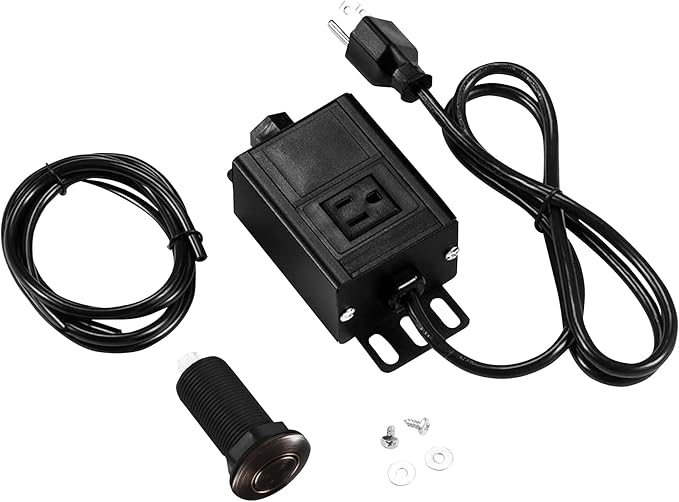 Sink Top Air Switch Kit Garbage Disposal Part by CLEESINK (LONG/3.5", Oil Rubbed Bronze)