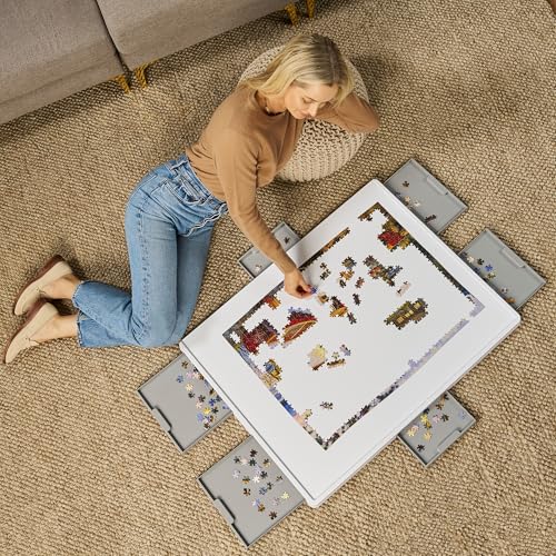 1500 Pieces Rotating Plastic Puzzle Board with 6 Storage - Image 8