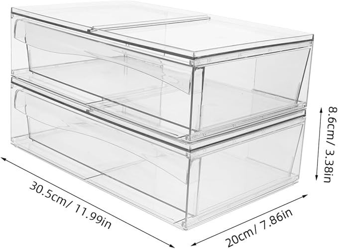 Desk Organizer Set Acrylic Drawer Storage Box for Makeup Office Supplies