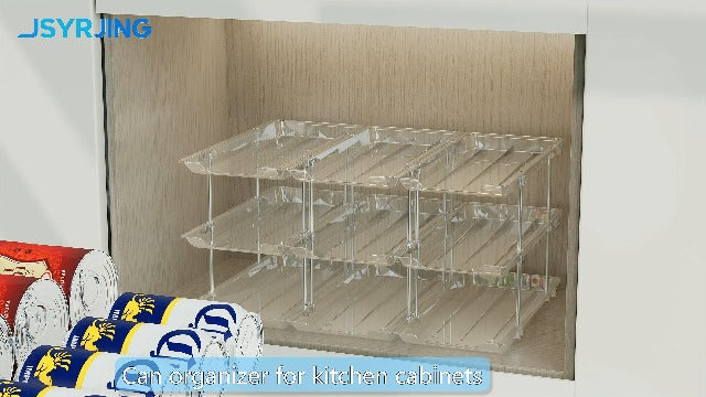 Jsyrjing Can Organizer for Pantry, 3-Tier Stackable Can Dispenser - Image 8
