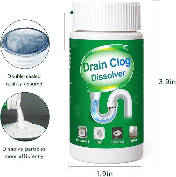 6pcs Pipe Dredge, Bubble Bombs Drain Cleaner, Powerful Sink and Drain Cleaner, Portable Powder Cleaning Tool, Super Clog Remover, Powder Agent for Kitchen Toilet Pipe Dredging