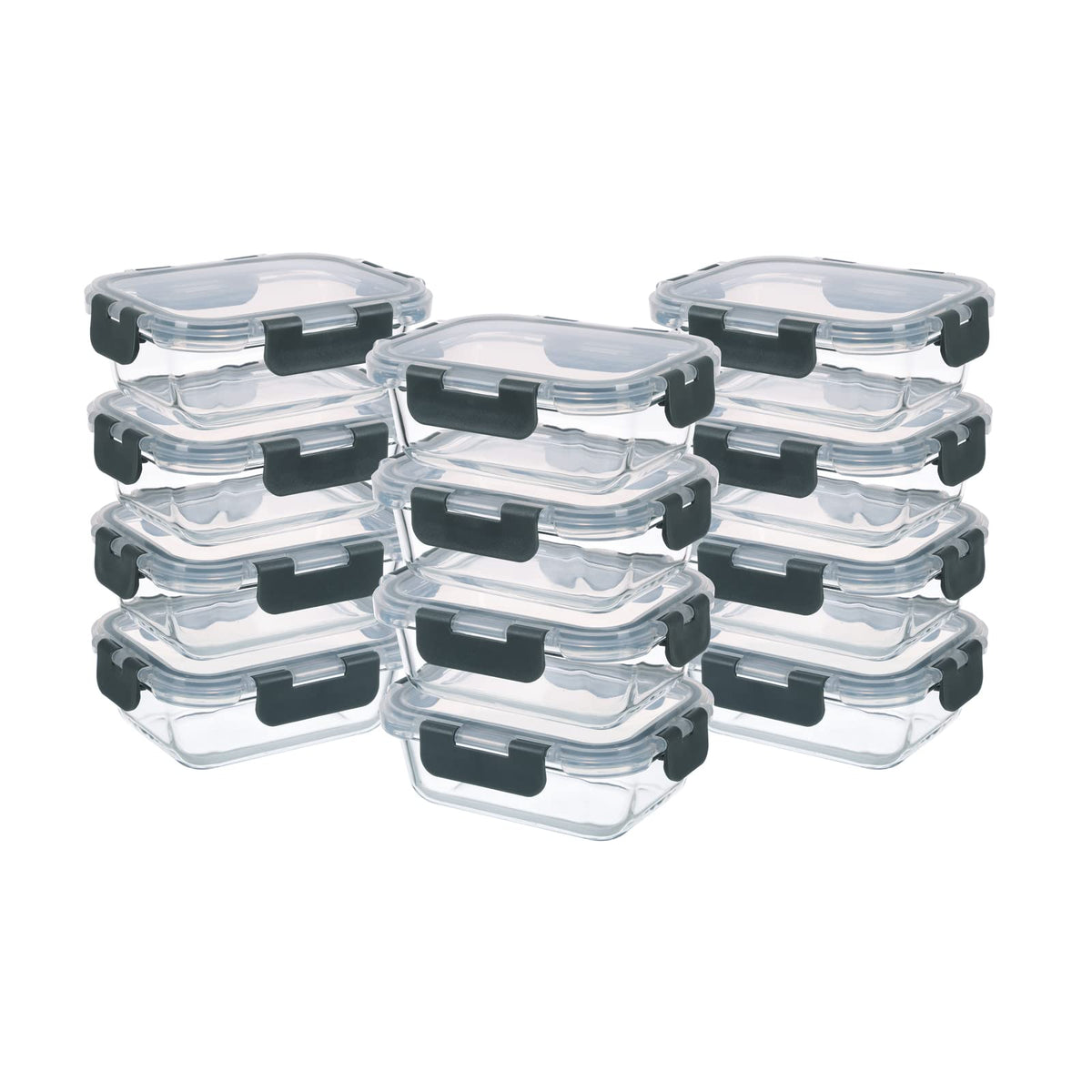 GULFLIN 24-Piece Small Glass Food Storage Containers with Lids - Image 1