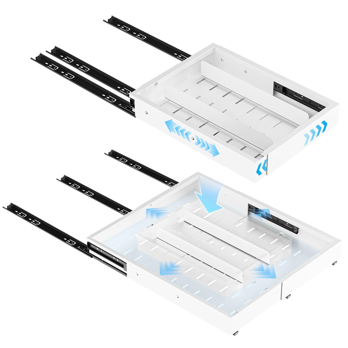Pull Out Cabinet Organizer Expandable (12.4"-20.08")W & - Image 1