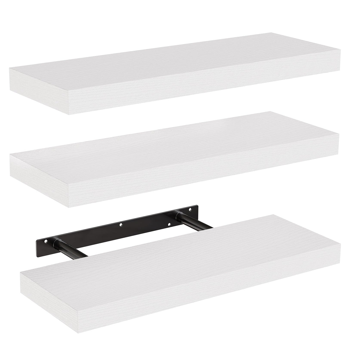 Amada 15.7" Floating Shelves for Wall Decor & Storage, Set of 3 - Image 1