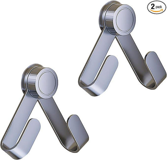 2 PCS Adjustable Pot Lid Holder, No Drill Adhesive Mount, Pot Lid Organizer for Cabinet Door/Wall Mounted, Fits 6-14" Lids