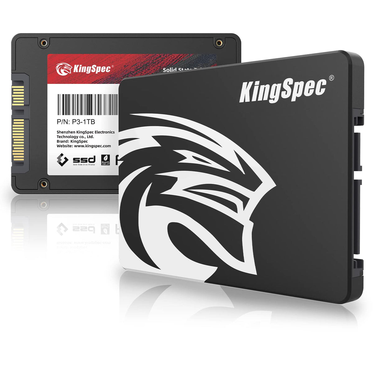 KingSpec 1TB 2.5" SATA SSD, SATA III 6Gb/s Internal Solid State - Image 1
