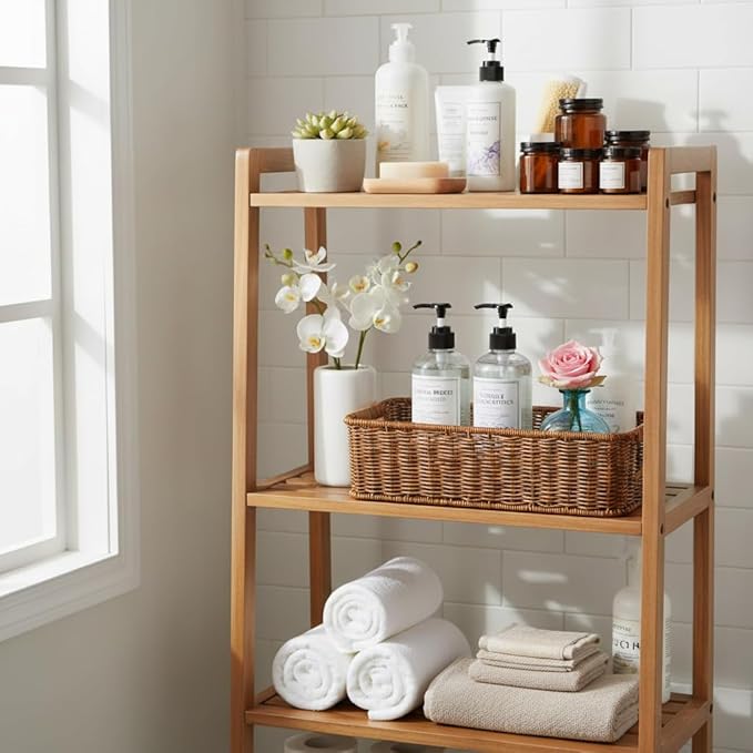 2Pack Toilet Paper Storage Basket, Small Wicker Basket For Toilet Paper Rolls, Waterproof Hand Woven Organizer Baskets Over Tank Topper, Shelf Baskets for Bathroom Countertop (Coffee Brown)