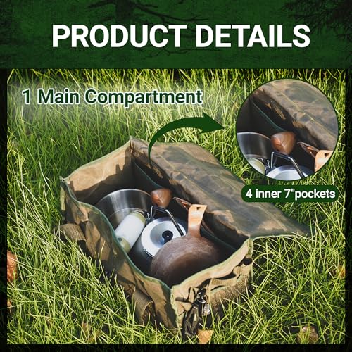 Camping Gear Bag, Camp Kitchen Organizer Buckle-closure - Image 5