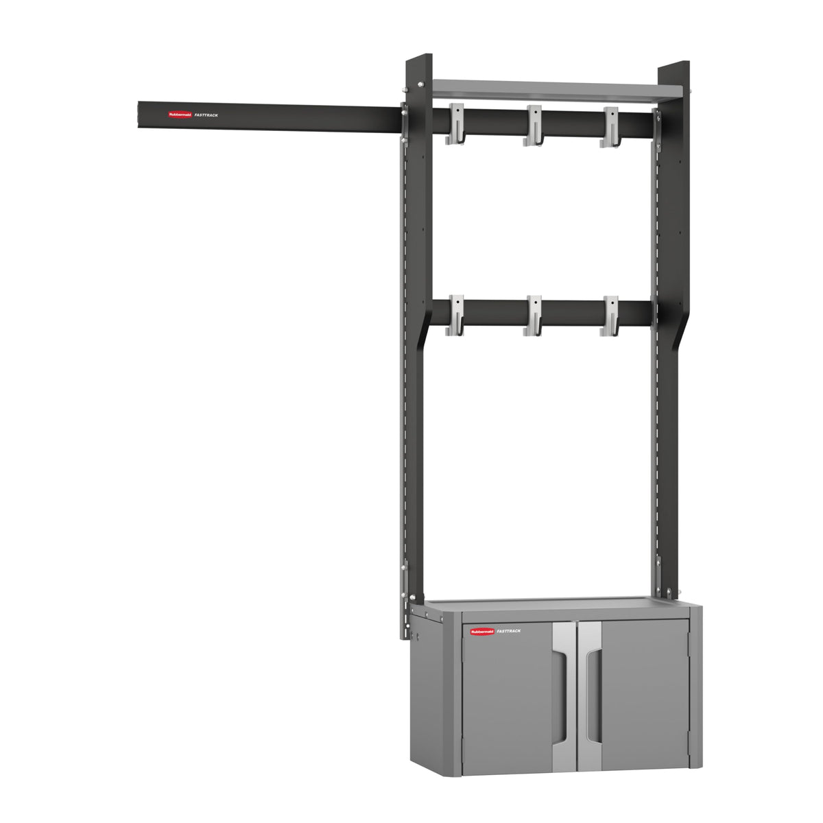 Rubbermaid FastTrack Storage Station Kit, Garage Storage Cabinets - Image 1