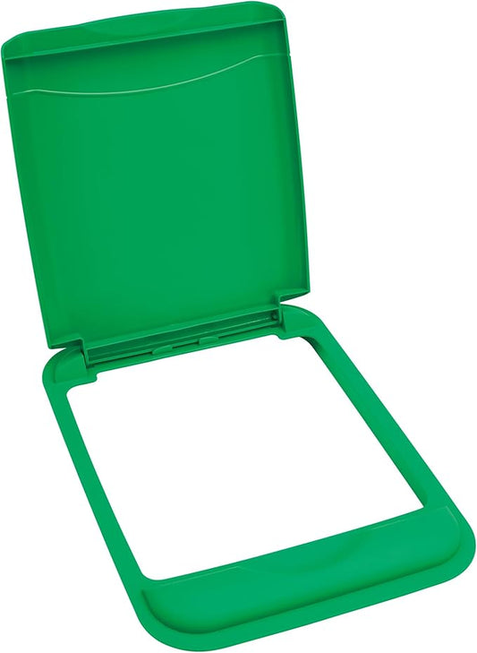 Rev-A-Shelf 50 Qt Under Sink Garbage Can Lid for Base Kitchen and Bathroom Cabinet, Replacement Plastic Trash Bin Lid Only, Green, RV-50-LID-G-1-40