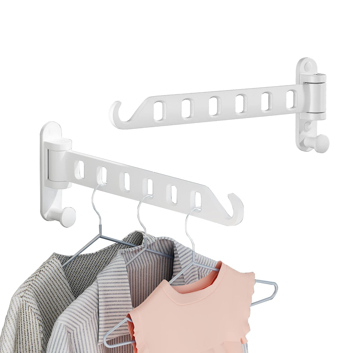 JOOM Clothes Drying Rack Wall Mounted, 13-Inch Foldable Arm - Image 1