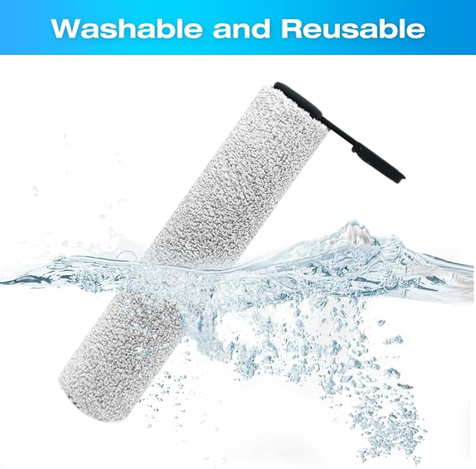 Replacement Brush Roller and Vacuum Filter For Tineco Floor ONE S7 Flashdry Smart Cordless Wet Dry Vacuum Cleaner(2 Roller Brush+2 Hepa Filter+1 Handle)