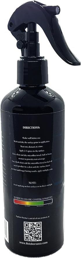 FLEISHER'S Home Ceramic Coating Spray - for Home Surfaces - Hydrophobic Nano Technology, Shine and Protect Kitchen and Bathroom Surfaces, Repel Stains and Grime, House Ceramic Spray