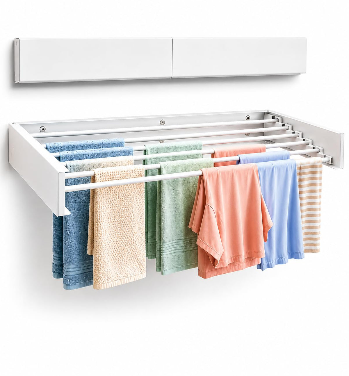 Maplefield Wall Mounted Foldable Drying Rack - Heavy Duty - Image 1