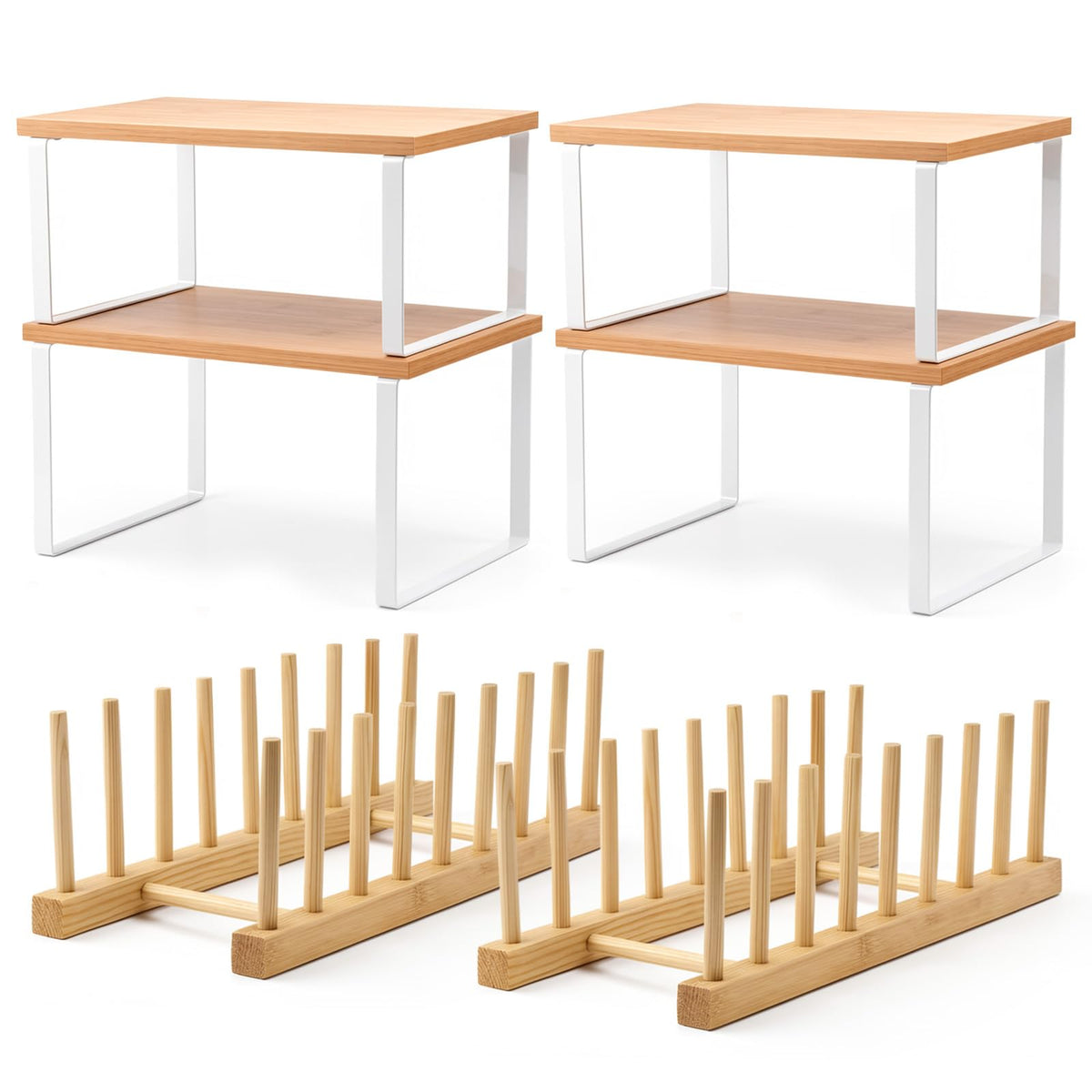 4 Pcs Kitchen Organizer Accessories Set – Stackable | All Products - Image 1