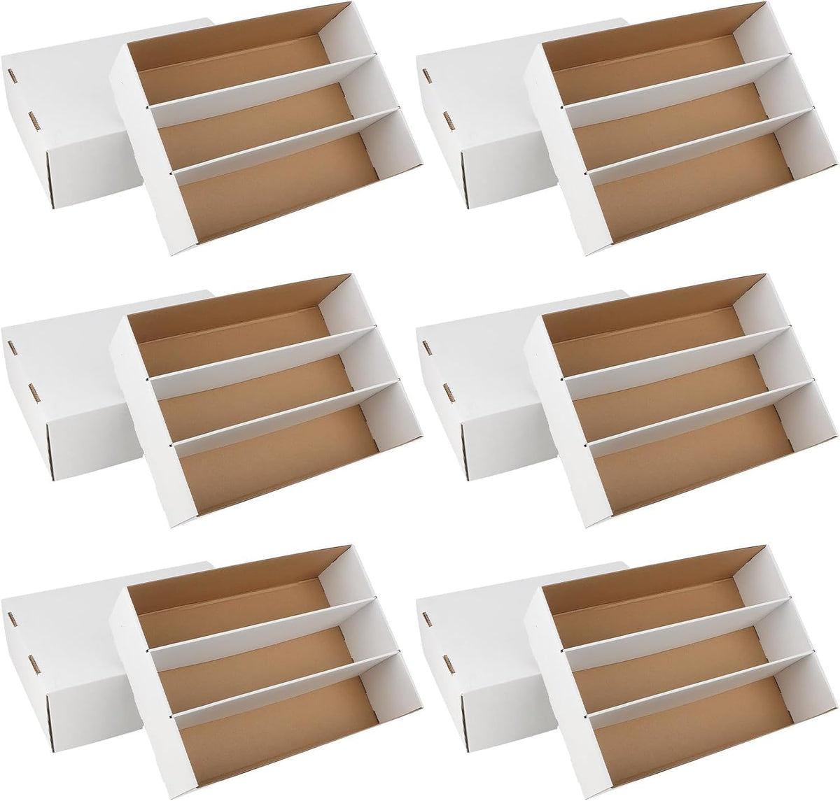 6 Pack Trading Card Storage Box, 2340 Count Card Storage - Image 1