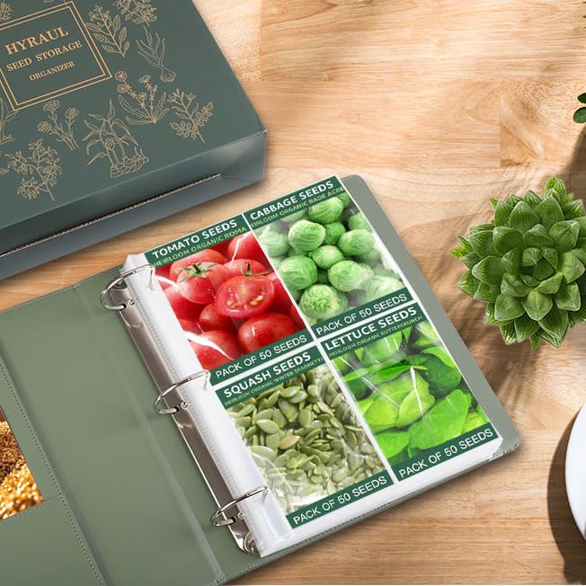 Seed Storage Organizer, Binder with 50 Pack Sleeves - Image 3