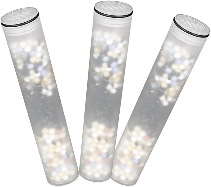 SSJ781 Multi-Stage Shower Filters Compatible with MakeFit DSSJ781 Dual Filtered Rain Shower Head Combo &HOPOPRO HSF-002 Filter Replacement,Hard Water High Efficiency Filter- 3 Pack