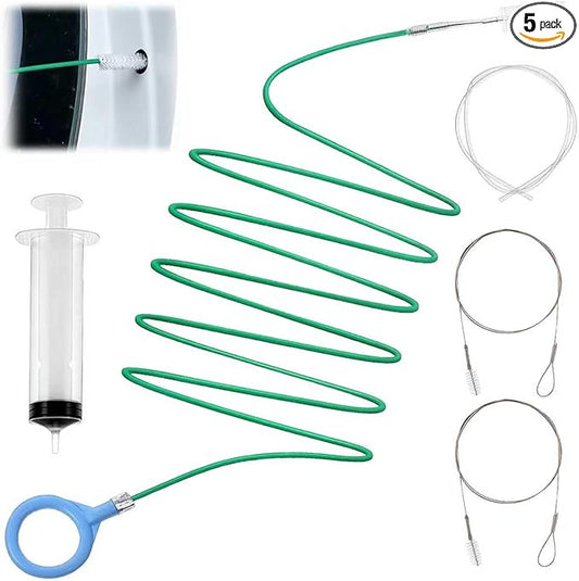 Auto Sunroof Drain Cleaning Tool, 118 Inch Long Flexible Tube Cleaning Brush, Drain Brush Pipe Cleaners for Car Sunroof Windshield Wiper Drain Hole