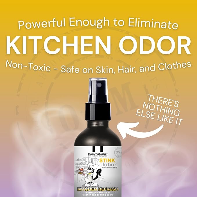 The Stink Solution Kitchen Odor Eliminator For Strong Odor: Garbage Can & Refrigerator Deodorizer, Cooking & Trash Smell Remover 1 16 oz Bottle (Sugar Cookie Scent)