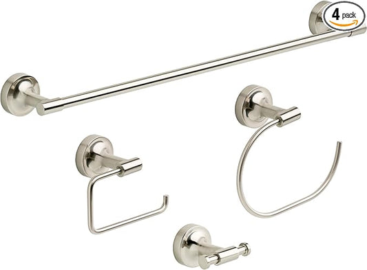 Franklin Brass VOI64-SN Voisin 4 Piece -bath Hardware Kit, Brushed Nickel