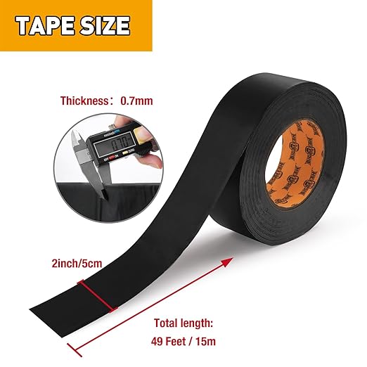 BIGTEETH Joist Tape - 2 inch x 49 Feet Waterproof Butyl Tape,JoistTape for Decking,UV Resistance,Weather Resistant,Butyl FlashingTape for Deck and Roof Joists