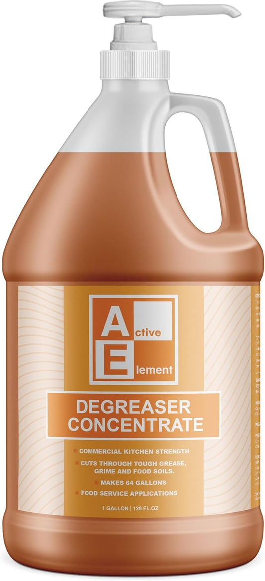 Degreaser Concentrate - Heavy Duty - Makes 64 Gallons of Cleaner- Commercial Kitchen Strength - Removes tough grease, grime and food soils - Restaurant Floor Degreaser