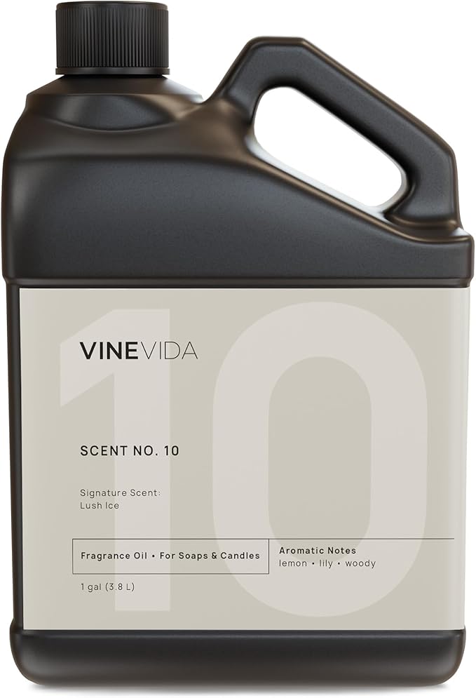VINEVIDA [128oz] Lush Ice Fragrance Oil for Candle Making and Soap Making - Premium Candle Scents for Soy Candles