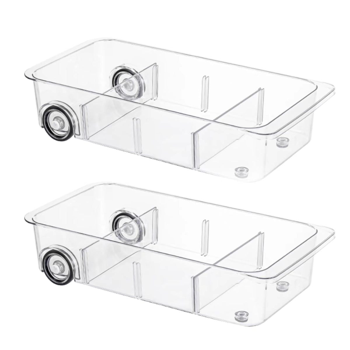 Roll-Out Refrigerator Organizers and Storage, 2 Pack - Image 1