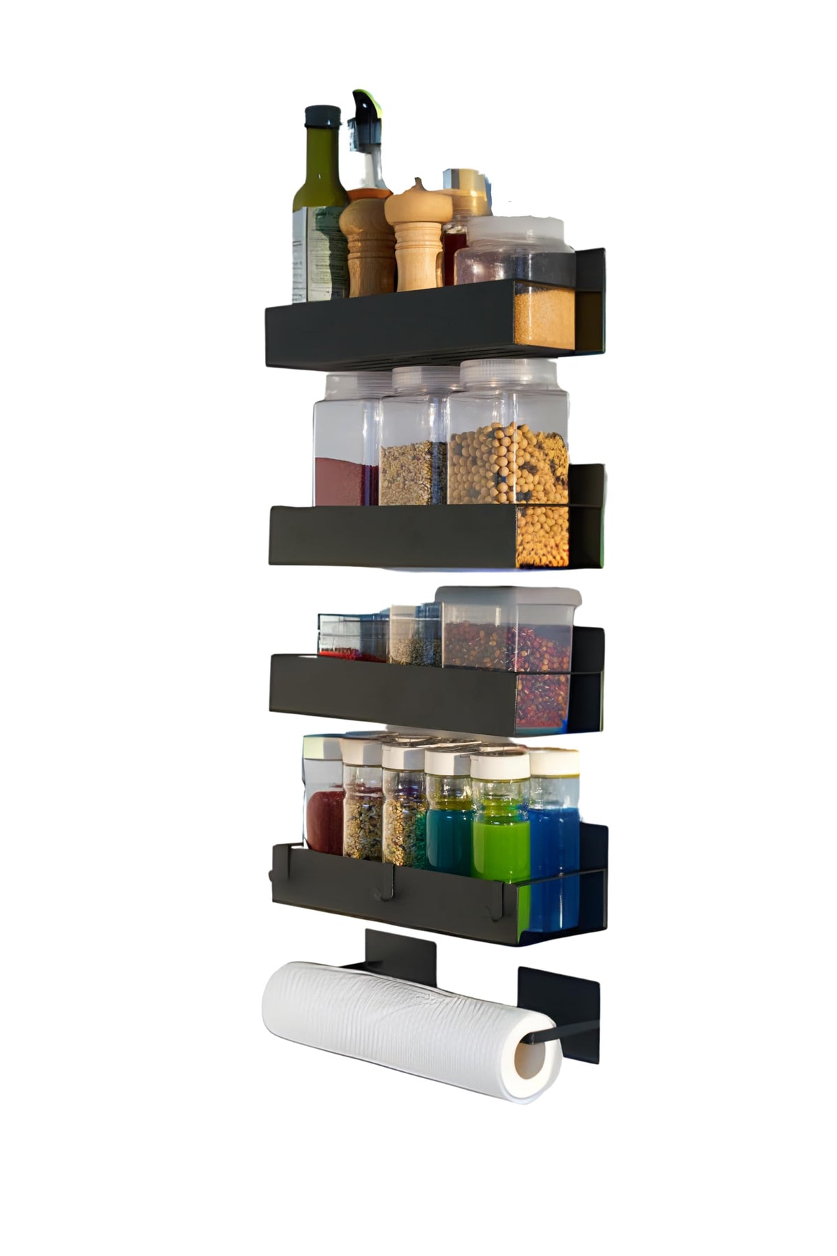 Magnetic spice rack set for refrigerator, space saver - Image 1